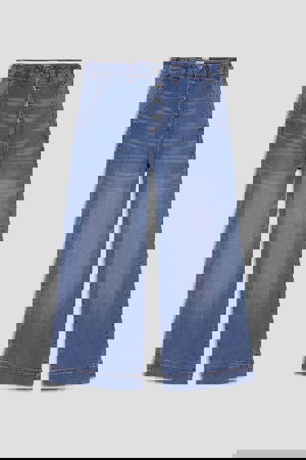 ENORSIA Womens High Waist Denim Culottes