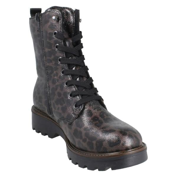 Rieker Ladies Rieker Animal Print Boots 73210