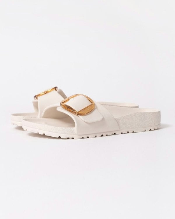 Birkenstock Madrid Big Buckle Womens EVA Sandals - Eggshell - CHO - Designer Womens Sandals