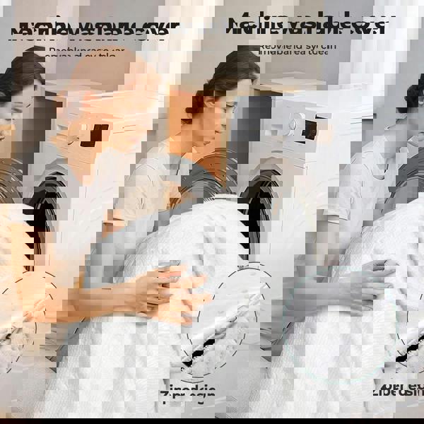 Lavio Single Bed Mattress Topper 5cm Memory Foam Pressure Relief Washable Cover