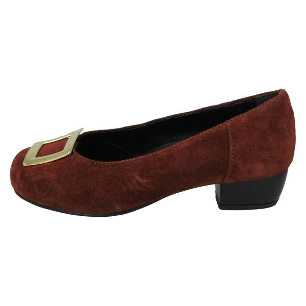 Da Bella Ladies Da Bella Heeled Court Shoes With Buckle Detail Kate