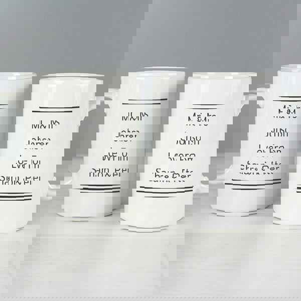 Personalised Memento Company Personalised Classic Mr Right/Mrs Always Right Mug Set