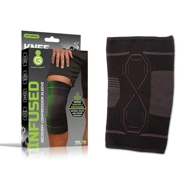 GreenDrop Infused Compression Sleeve (Knee) Size S - M