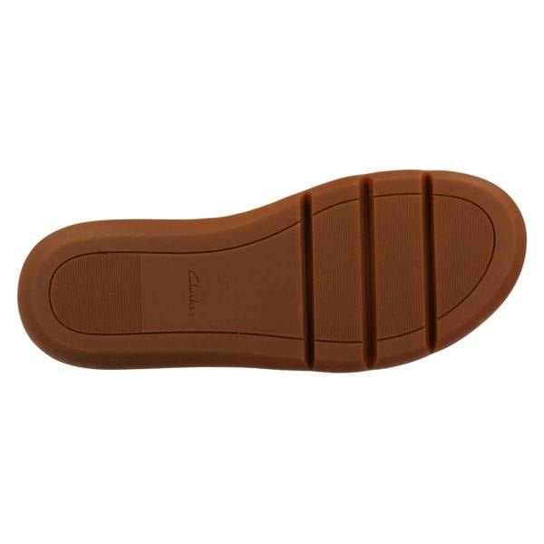 Clarks Ladies Clarks Unstructured Cross Detailed Wedge Heel Sandals Jemsa Cross