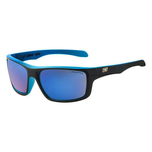 Dirty Dog AXLE - Satin Black/Crystal Blue with Blue Mirror Lens