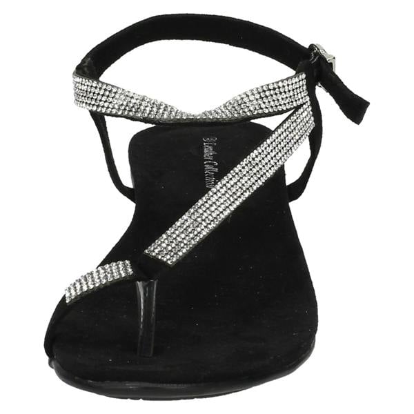 Leather Collection Ladies Leather Collection Y Strap Toe Loop Sandals