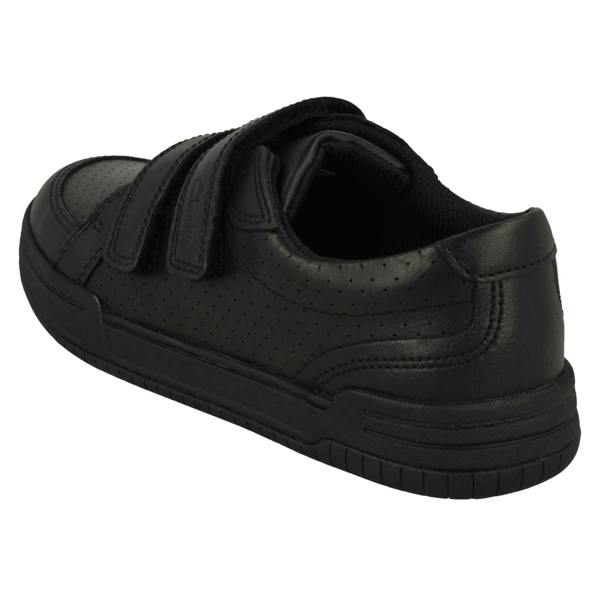 Clarks Boys Clarks Lightweight Hook & Loop Fastening School Shoes Fawn Strap
