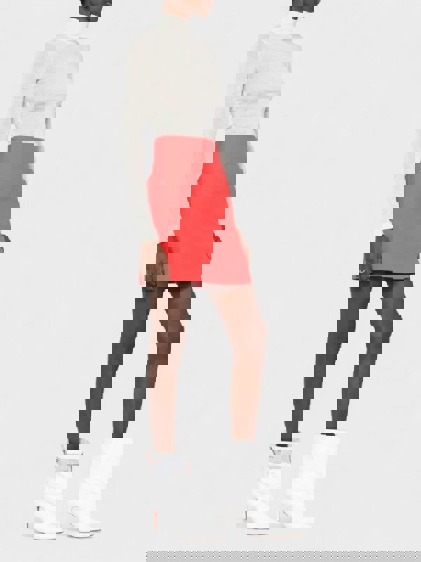 Off - White Logo Print High Waisted Skirt Red White - Supplied FashionOff - White