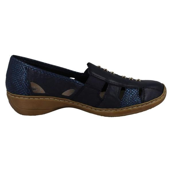 Rieker Ladies Rieker Cut Out Design Slip On Shoes 41385