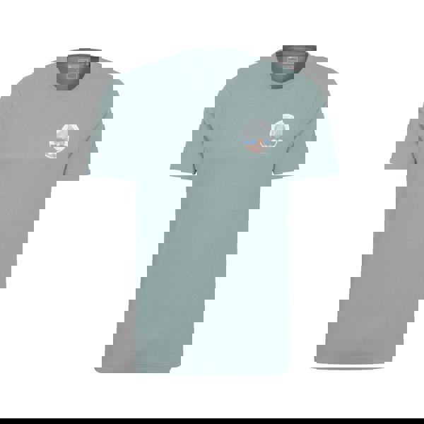 Mountain Warehouse Mens St Davids Printed Organic T-Shirt - Pale Green