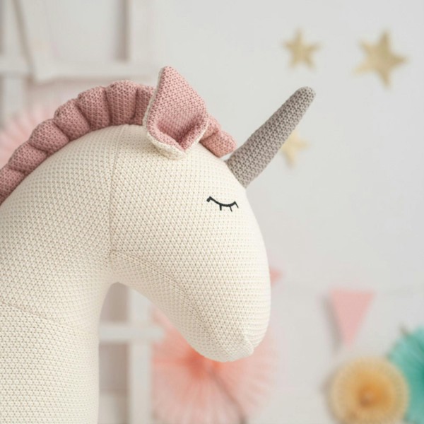 CROCHETTS Large unicorn plush with auxiliary seat for children LT-Y14