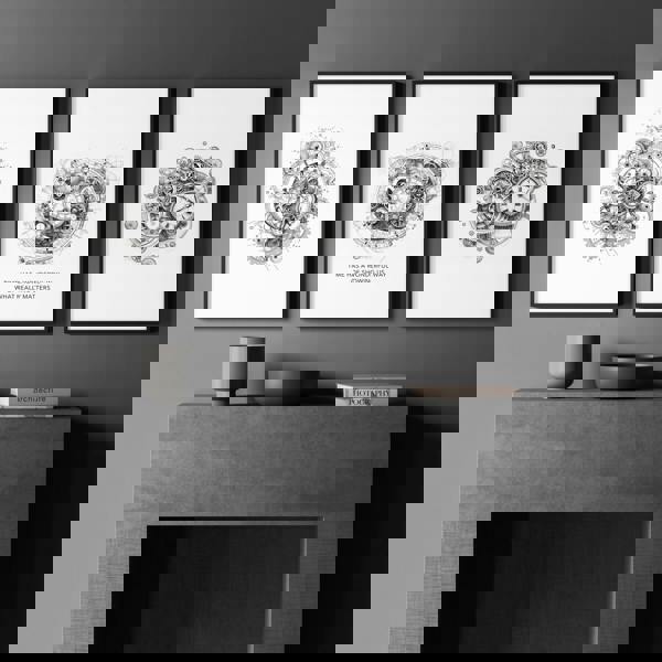 Canvas Painting Wall Decor | Set of 3 Abstract Clocks Wall art Prints