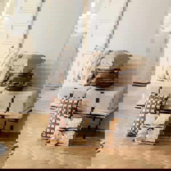 Anyhouz Pillowcase Khaki Woven Decorative Cushion Cover