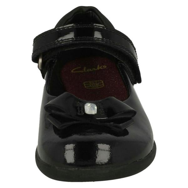 Clarks Girls Clarks Bow Detail School Shoes Prime Skip