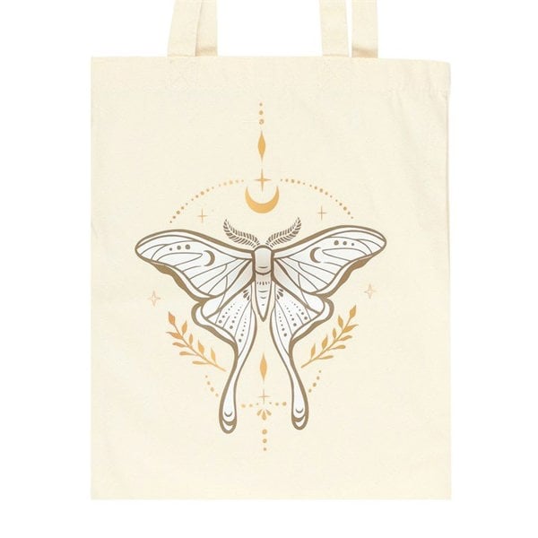 Serano Light Luna Moth Polycotton Tote Bag