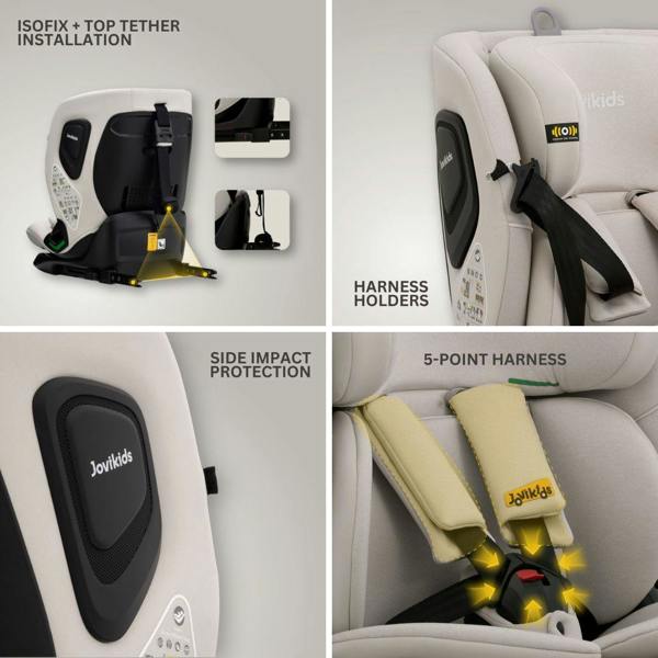 JoviKids Cici TT Car Seat - Milkstone