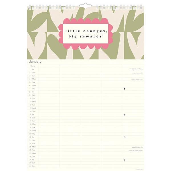 Caroline Gardner, Hearts Family Organiser 2027, Family Planners, Month To View, Art, Gift