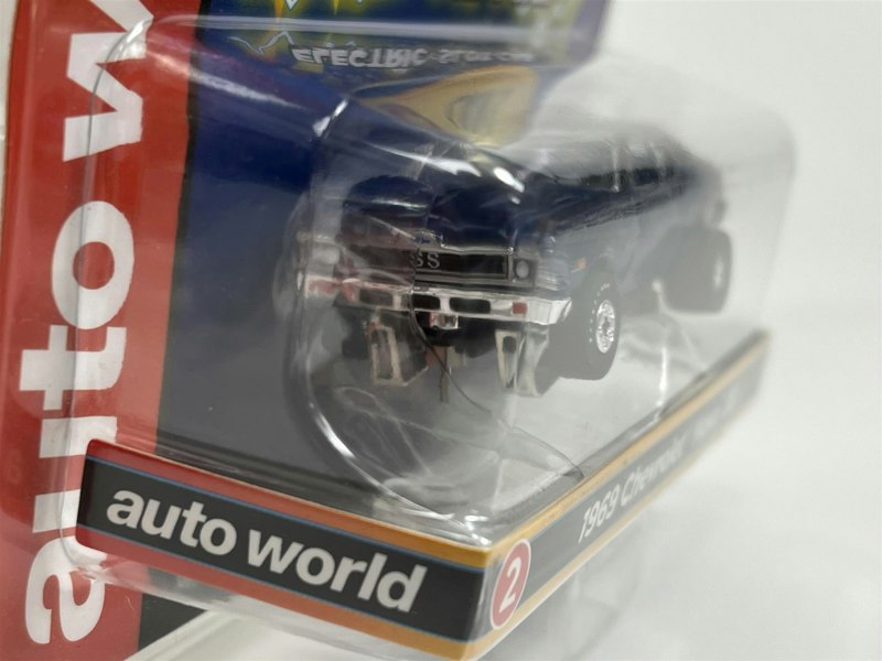 Auto World Slot Cars 1969 Chevrolet Nova SS Blue Thunderjet Ultra G HO Slot Car SC377-2