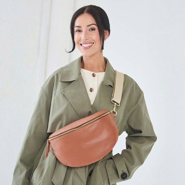 Elie Beaumont Sling Bag - Tan Large