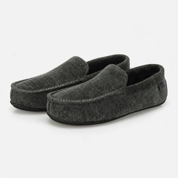 Totes SOFT CORD MOCCASIN SLIPPER Moccasins   in  Grey