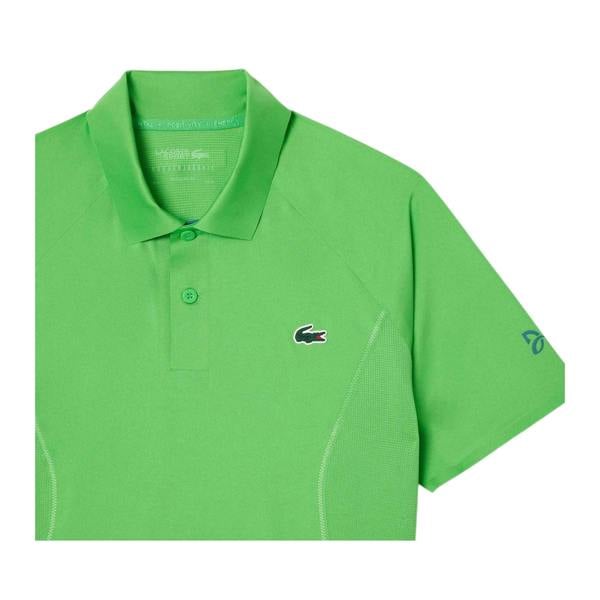 Lacoste Mens Tennis x Novak Djokovic Regular Polo Shirt - Green - 
