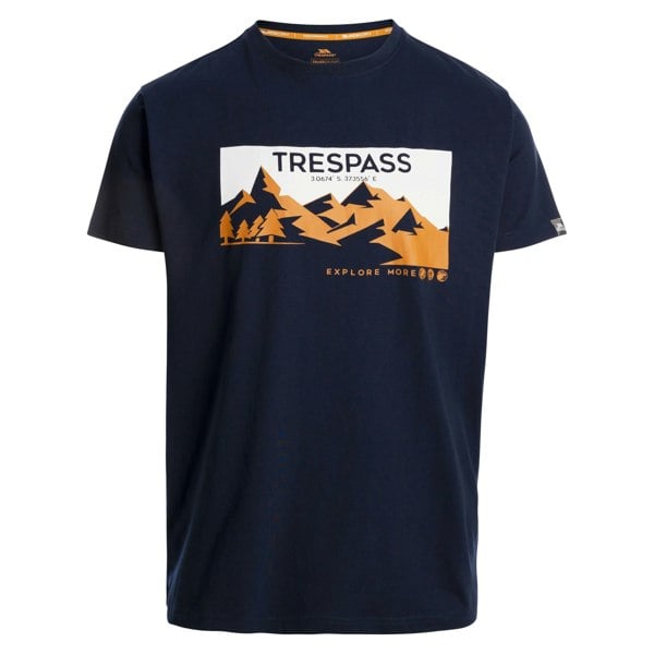 Trespass Mens Nottaway Printed T-Shirt - Navy
