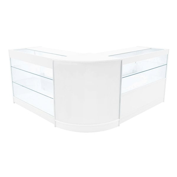 Monstershop Hera LED Shop Counter Set K1200, C1200 & CM60 - White