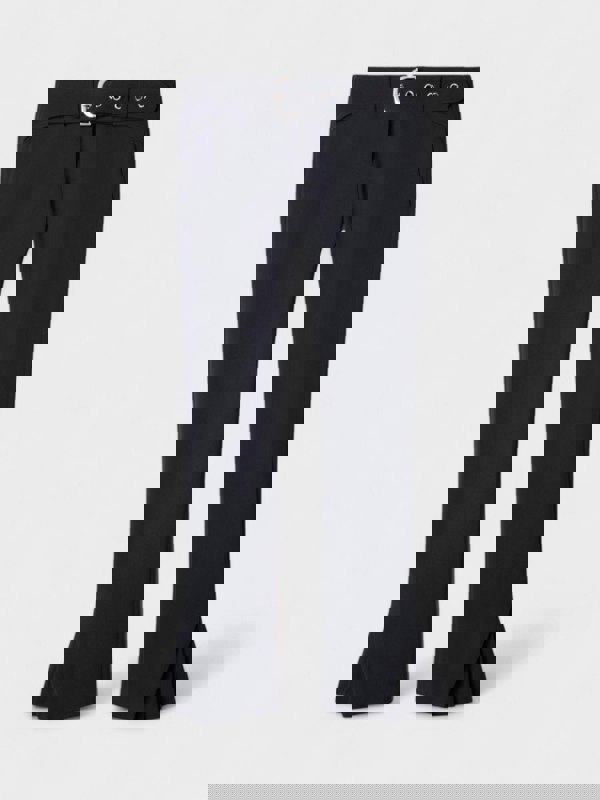 Off - White Stretch Wool Belt Slim Pants Dark Blue - Supplied FashionOff White