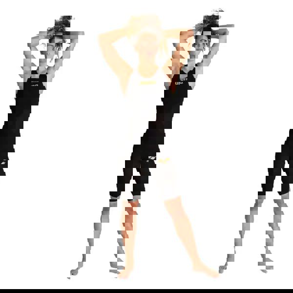 Arena Powerskin Carbon Air 2 black gold swimsuit with mesh panels