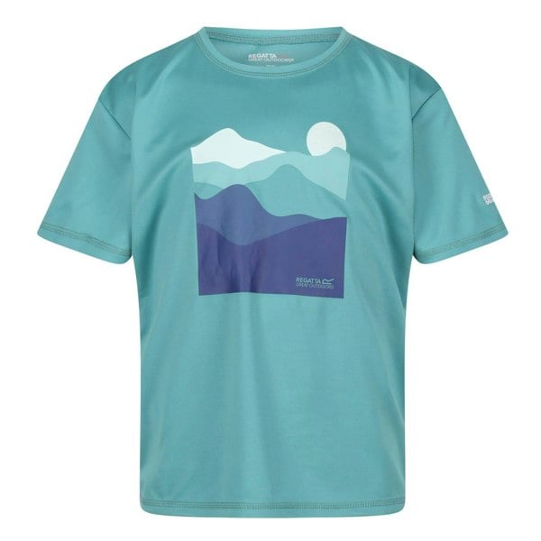 Regatta Kids Alvarado VII Mountain T-Shirt - Bristol Blue