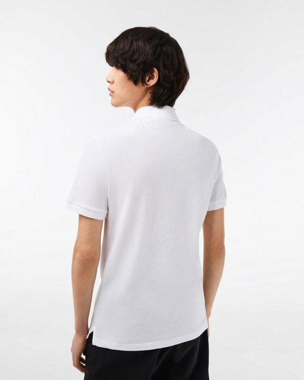 Lacoste Mens Original L.12.12 Slim Fit Petit Piqué Cotton Polo Shirt - White 001