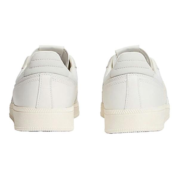 Tommy Jeans Unisex Adult Greenwich Leather Shoes - Ecru/Grey - 
