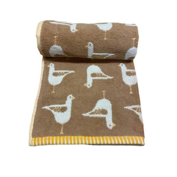 Dyzi Seagull Turkish Cotton Jacquard Bath Towel