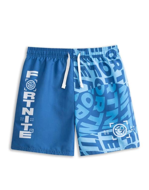 Vanilla Underground Fortnite Boys Blue Logo Swim Shorts