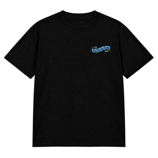 By Lanvin Paris Ribbon Logo Black T-Shirt