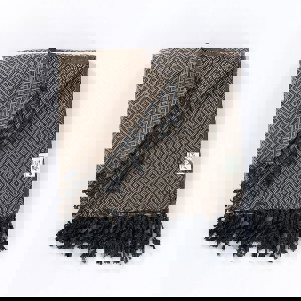 Cotton Throw Blanket, Taupe