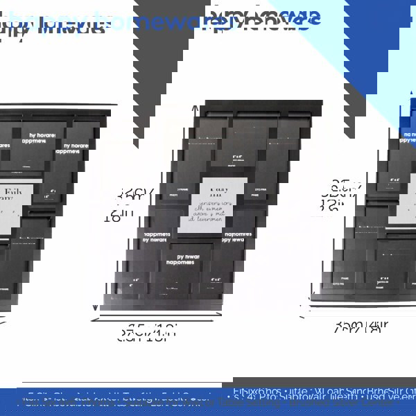 Modern Black Multi Collage Picture Frame with Family Wording and Cute Phrase Image 6