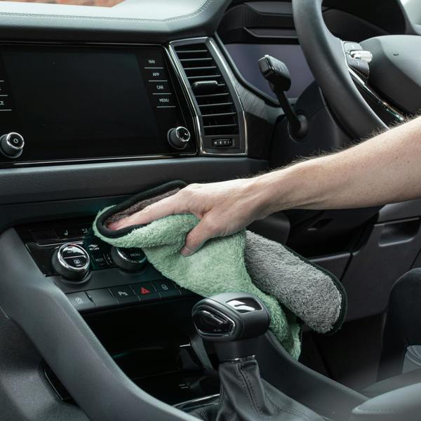 JVL Microfibre Cloth - Grey / Green
