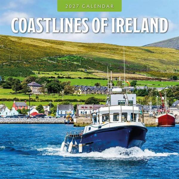 Coastlines Of Ireland Calendar 2027, Wall Calendars, Month To View, Travel, Gift