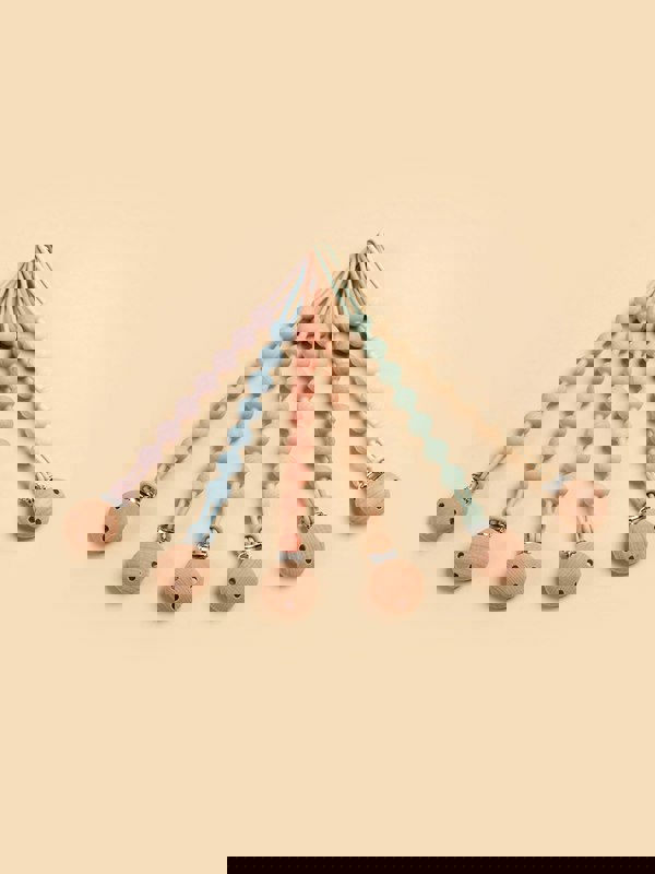 Bloom Bambini Baby Pacifier Clip and Teether in Green