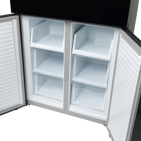 Willow 415L American Style Fridge Freezer WSBES4MDB - Black