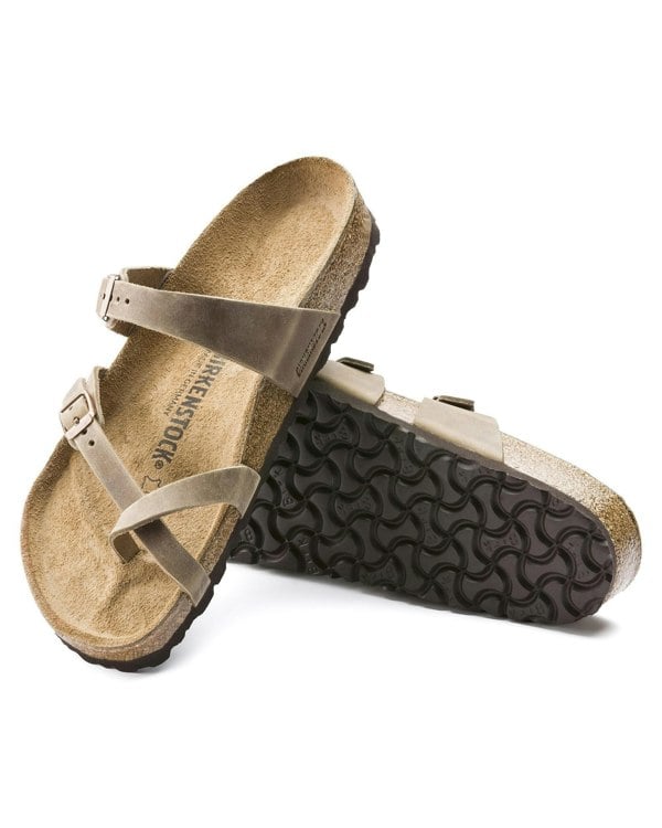 Birkenstock Mayari Oiled Nubuck Womens Sandals - Tobacco Brown