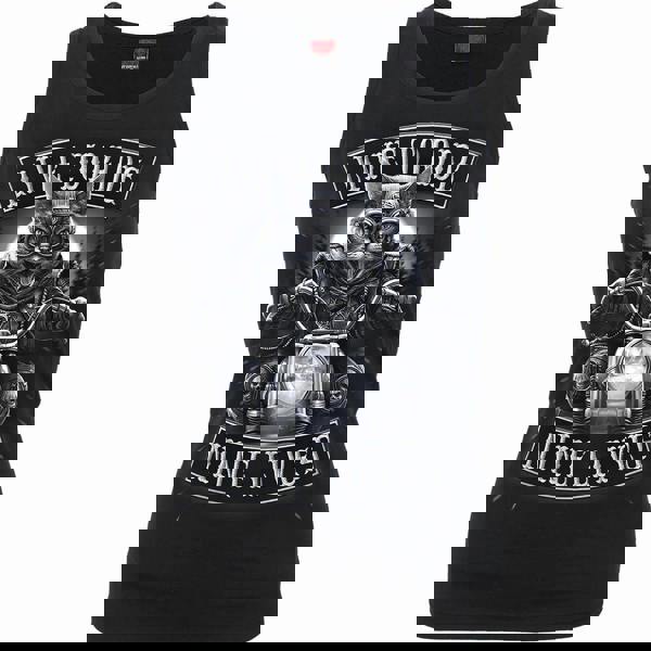 NINE LIVES - Razor Back Top Black