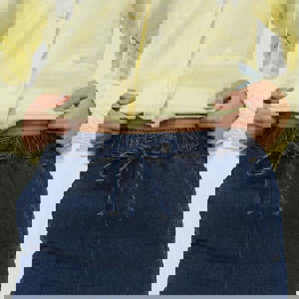 Brave Soul Indigo Elasticated Waist Straight Leg Jean - Indigo Image 4