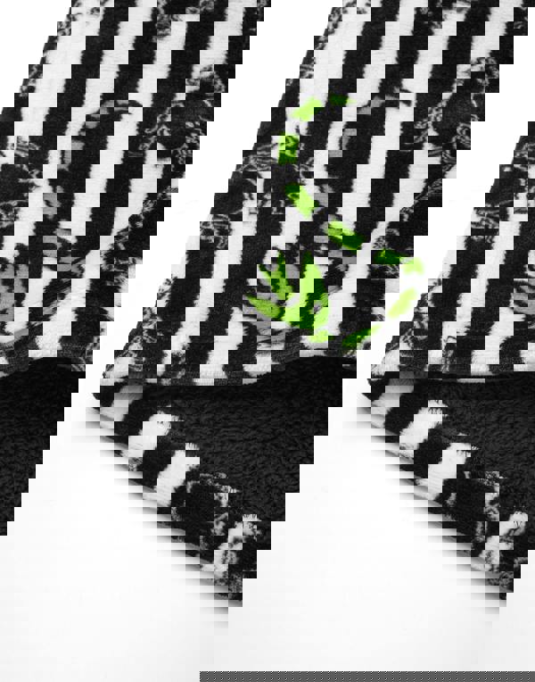 Beetlejuice Mens Multicoloured Stripy Blanket Hoodie (One Size)