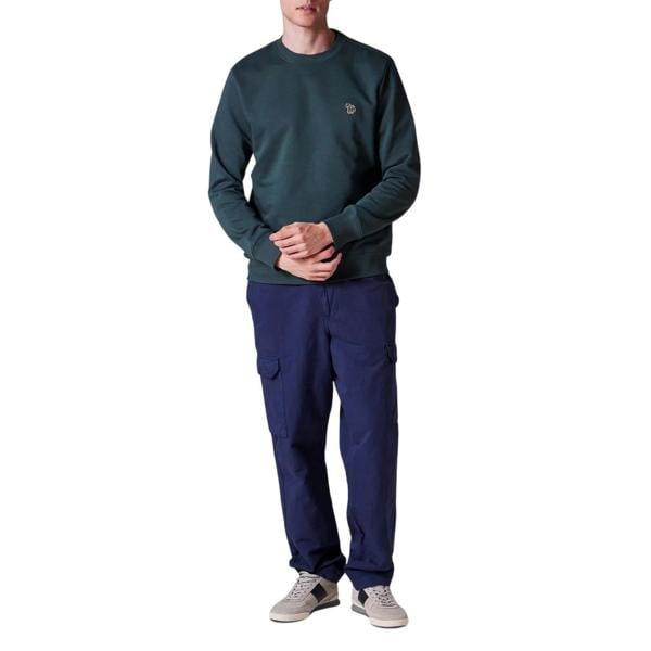 Paul Smith Mens Zebra Crew Neck Sweatshirt - Green - 