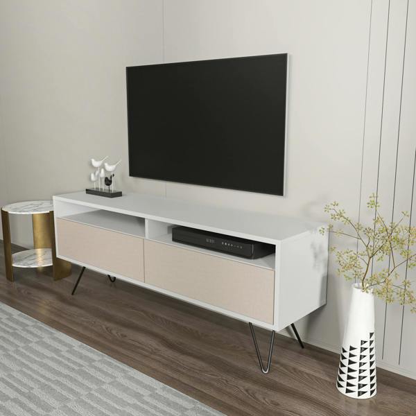 Decorotika Flay Modern Tv Stand TV Cabinet for TV's up to 65"