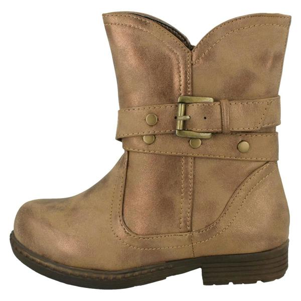 Spot On Girls Spot On Ankle Boots With Buckle Design