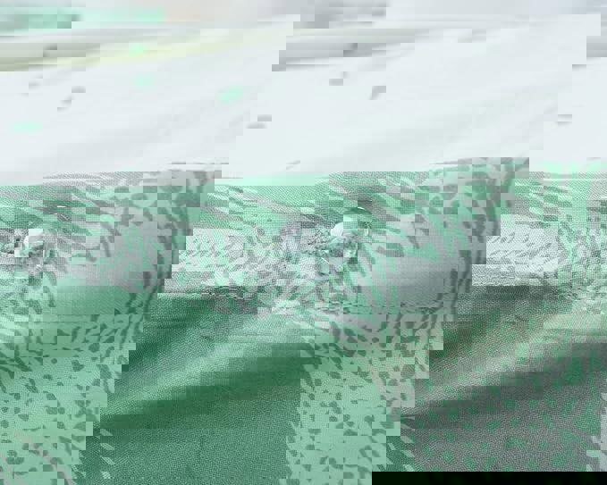 Creative Cloth Moorland Birds Double Duvet Reversible Set Green