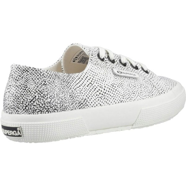 Superga 2730 Micro Faux Snake Women's Trainers - White Avorio/Black Snake